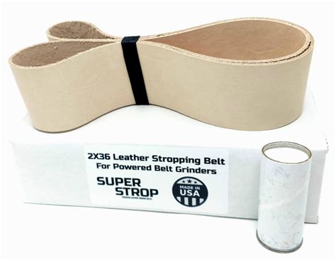 Premium Quality 2x36 Leather Honing Belt for Sharp Results